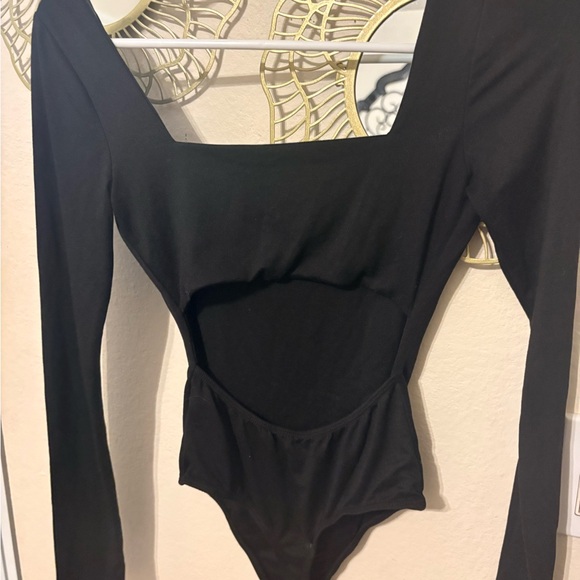 Forever 21 Black Square Neck Bodysuit - Picture 3 of 3